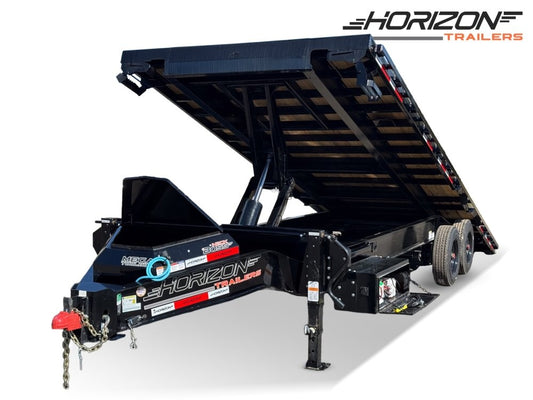 24' Horizon FFT Bumper Pull Full Deckover TIlt Trailer - (2) 10K Axles 018031