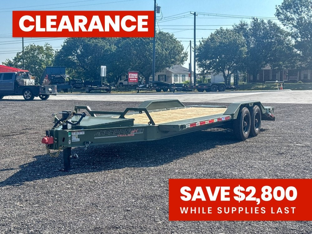 22' HEH Equipment Trailer (2) 10K Axles, Drive Over Fenders, 3' Dove W/ Mountain Ramps 12511