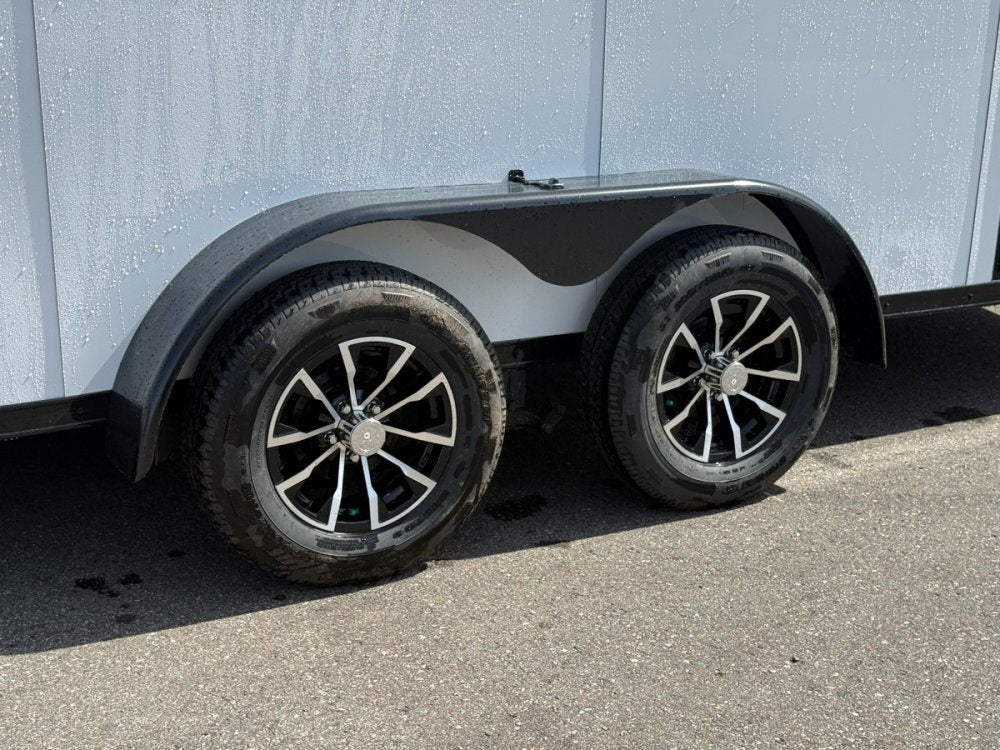 7 x 14 DX 7K Flat Top V Nose Enclosed - (2) 3500 lb Axles 140467