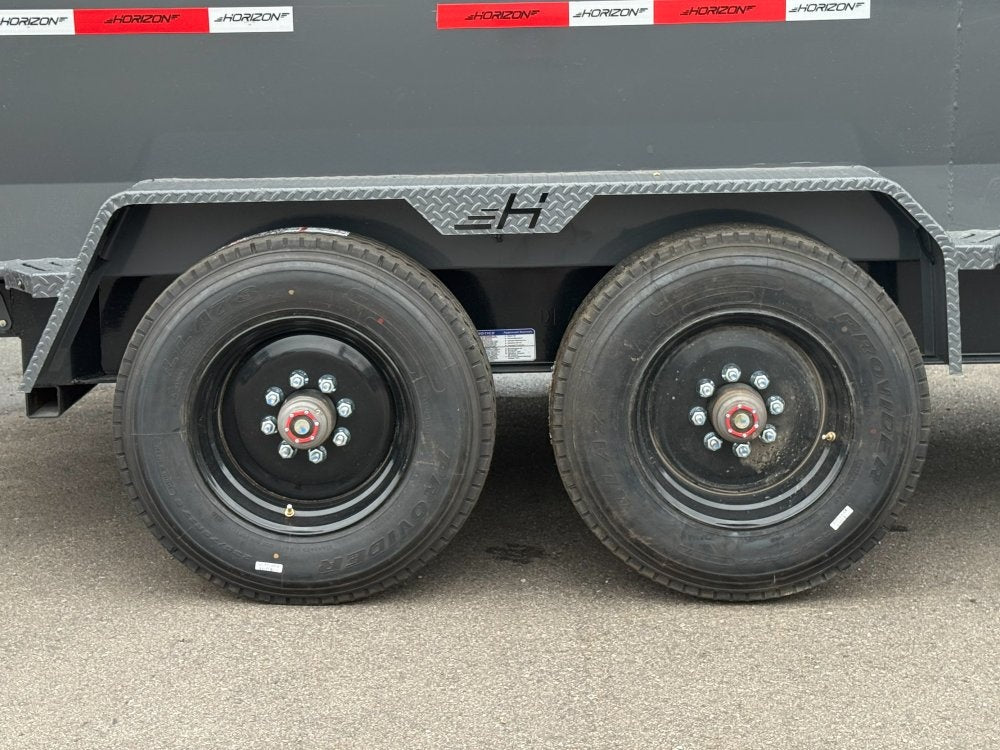 16' HZX GN Dump Trailer 10K Axles 4' High Sides 11579