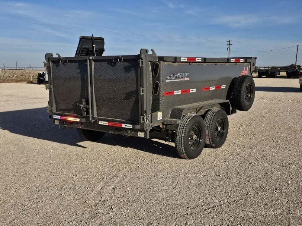 12' Horizon HZ6 Bumper Pull Dump Trailer 36" Side Walls - (2) 5.2K Axles 15964