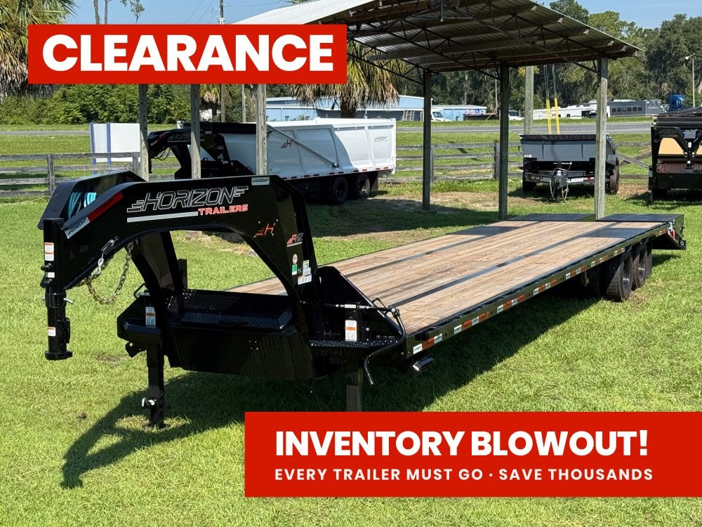 40' FHZ Gooseneck Deckover (2) 10K Axles Mega Ramps 13056