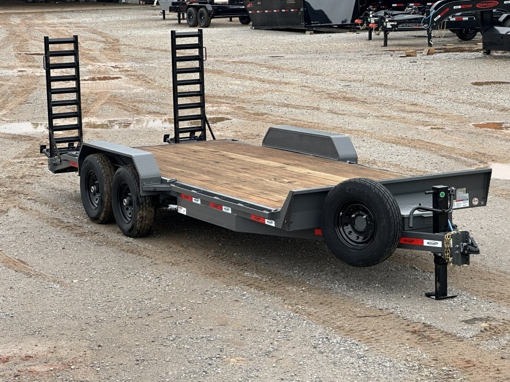 20' ERH Equipment Trailer (2) 7K Axles, Stand Up Ramps 010505