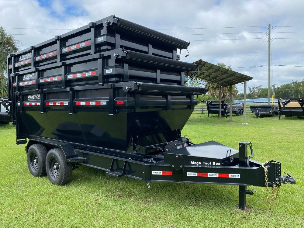 Stryker 14' BP Roll off Bundle (2) 7k Axles + 3 Bins w/ 4' Walls 00234A