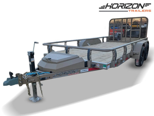 6.5' x 14' Horizon UTZ Bumper Pull Utility Trailer - (2) 3.5K Axles 15571