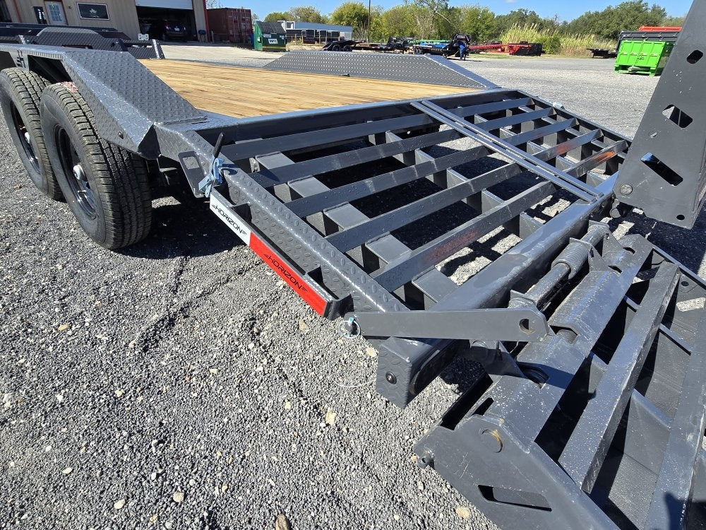 EHZ 20' x 83" BP EQUIPMENT TRAILER (2) 7K Axles, Mega Ramps, 14 Ply Tires 13435
