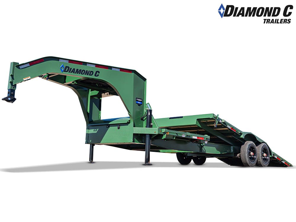 Diamond C HXD Low Pro Gooseneck Extra Wide Tilt Equipment Trailer