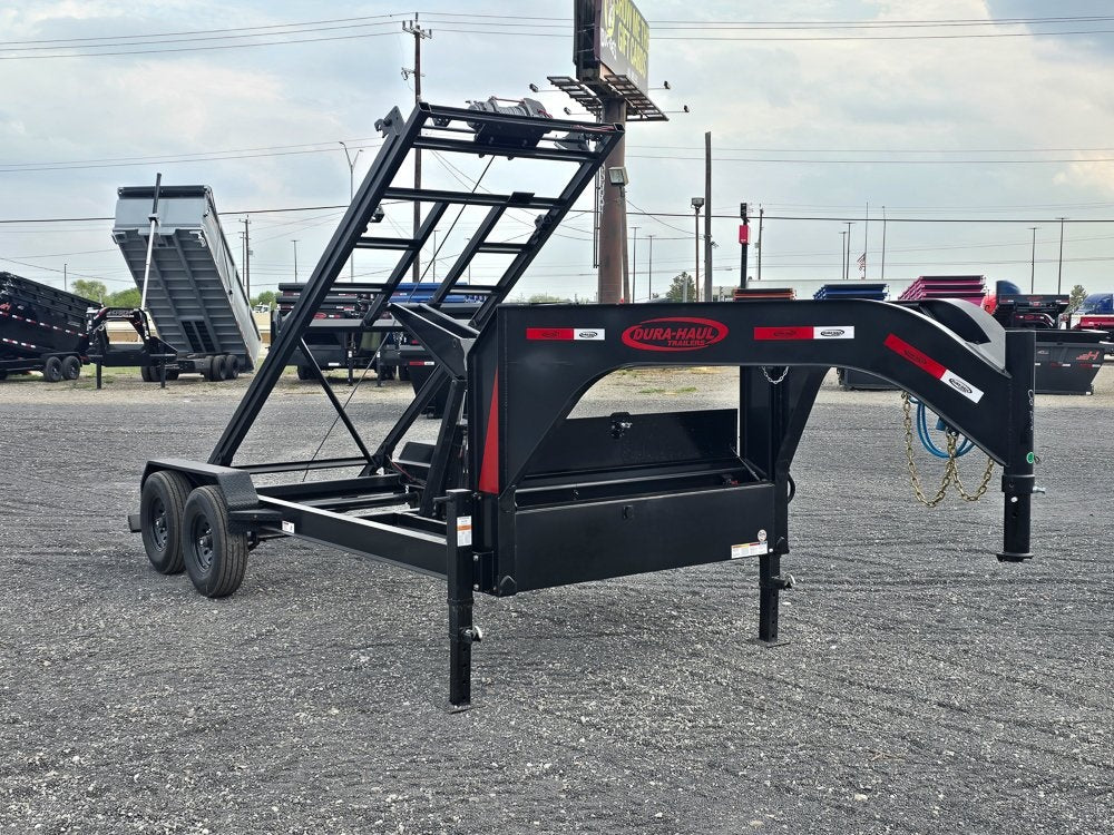 Dura Haul 14' RKO GN Roll Off Base (2) 7k Axles - Roll Off Base Trailer - RO 14' Gooseneck - TrailerSwap