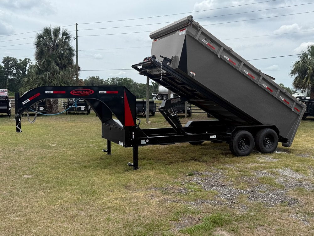Dura Haul 16' GN Roll Off Bundle (2) 7k Axles + Bin 4' Walls - Roll Off Packages/RO 16' Gooseneck - Stryker Dealership Group