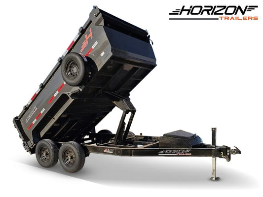 12' Horizon HZ6 Bumper Pull Dump Trailer 36" Side Walls - (2) 5.2K Axles 15964