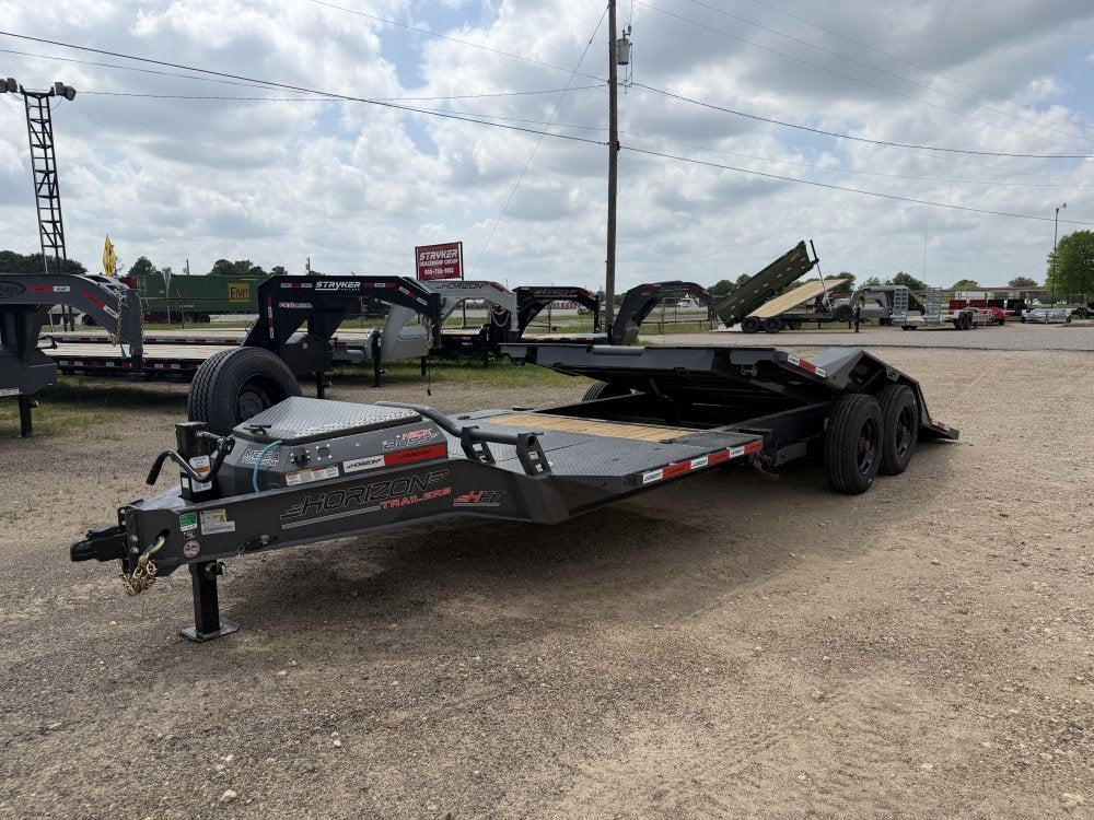22' Horizon HET Bumper Pull Equipment Tilt Trailer Drive Over Fenders - (2) 10K Axles 15468