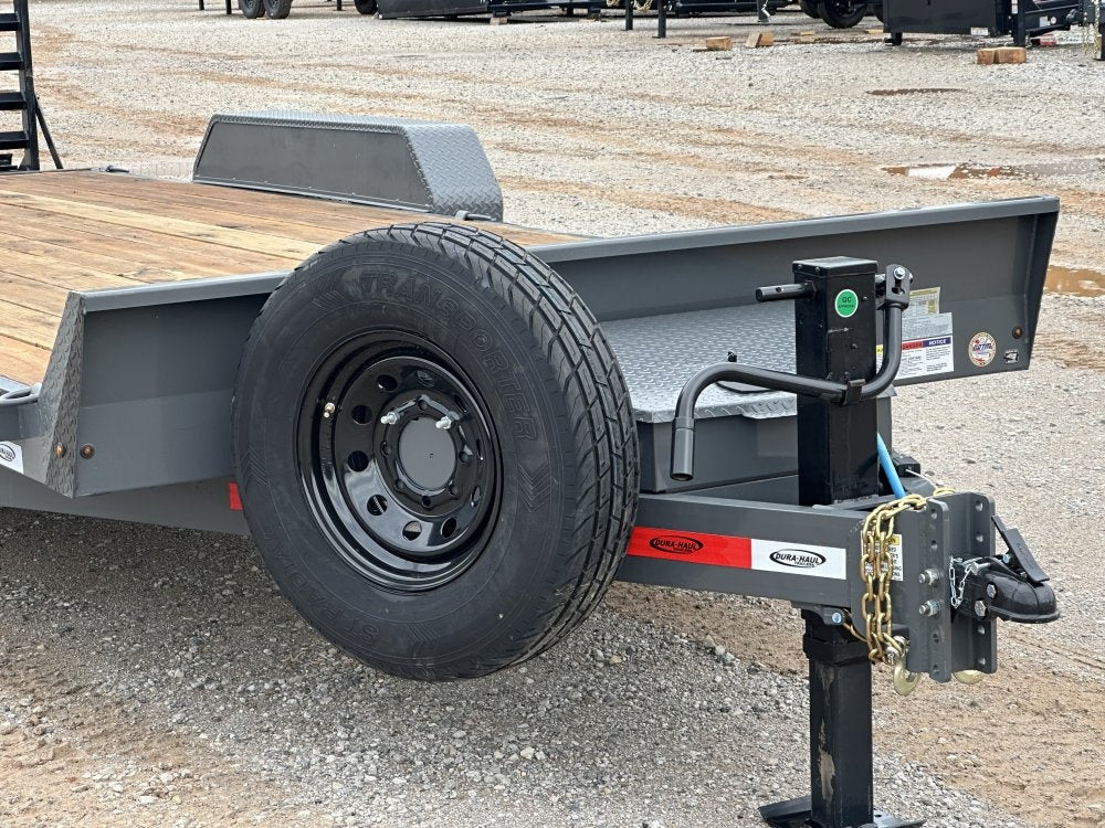 20' ERH Equipment Trailer (2) 7K Axles, Stand Up Ramps 010505