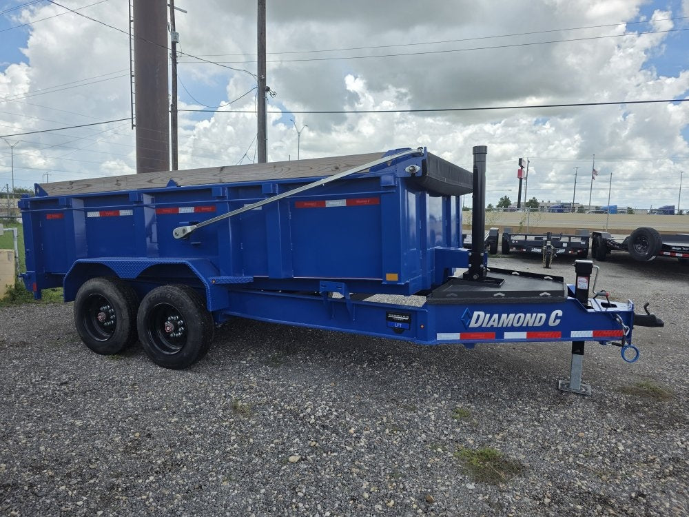 14' LPT BP Low Profile Dump Trailer - 8k Axles - Telescopic 302134