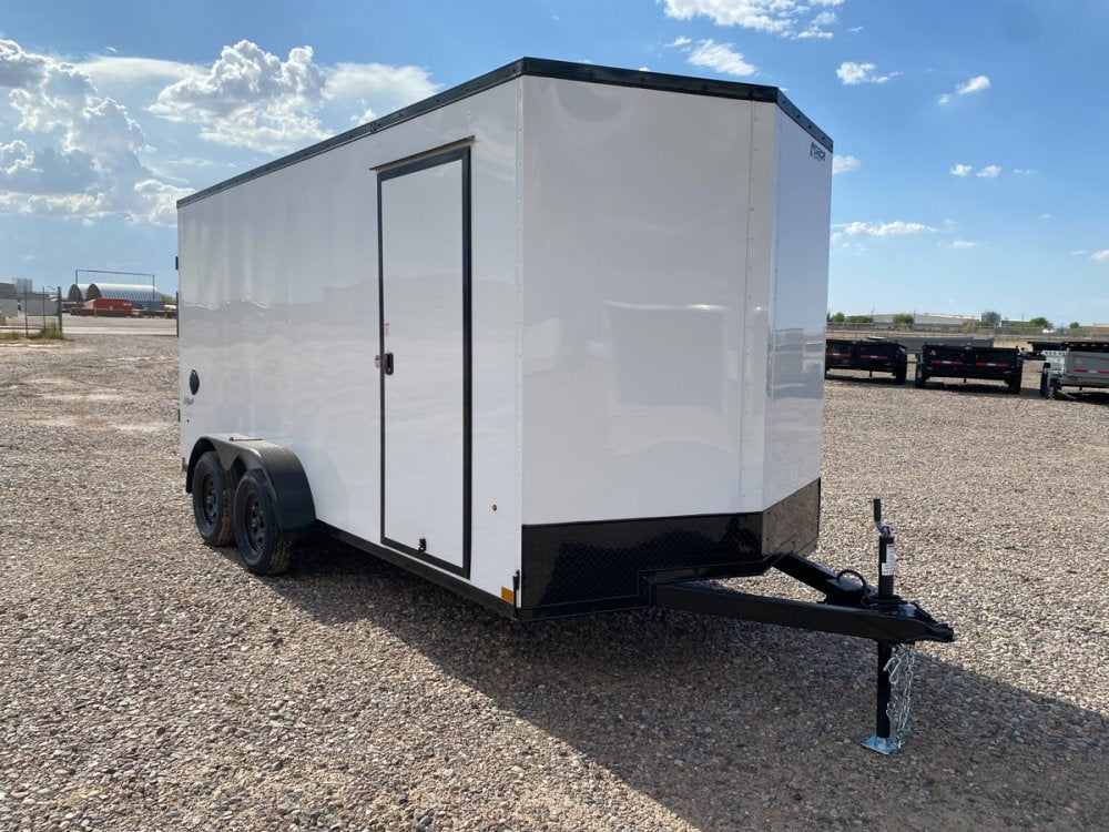 7 x 16 Outback DLX Flat Top V Nose (2) - 3500 lbs Axles 146225