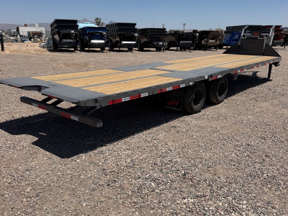 32' Horizon FYZ Gooseneck Hydraulic Dovetail Deckover Trailer - (2) 12K Axles 016586