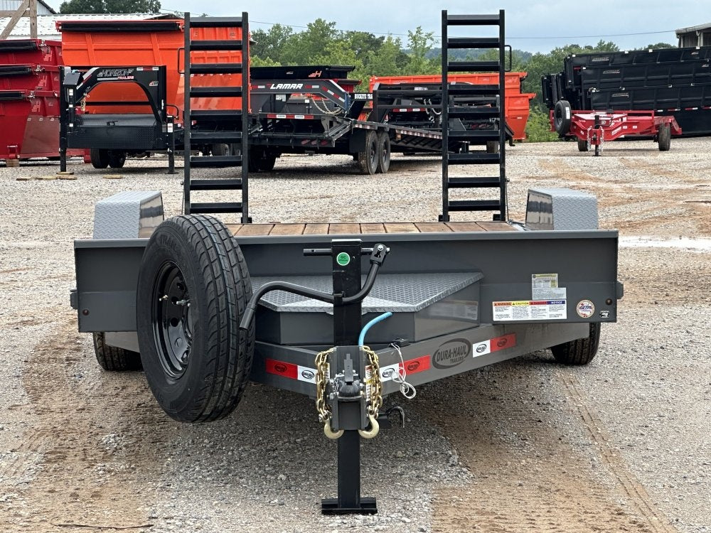 20' ERH Equipment Trailer (2) 7K Axles, Stand Up Ramps 010505