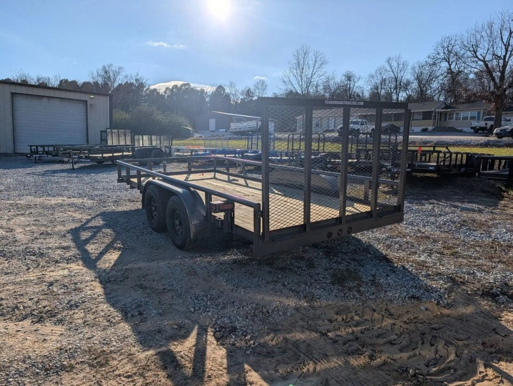 6.5 x 16 TA Pipe Top Utility Trailer Texas Bragg 6.5K 255951