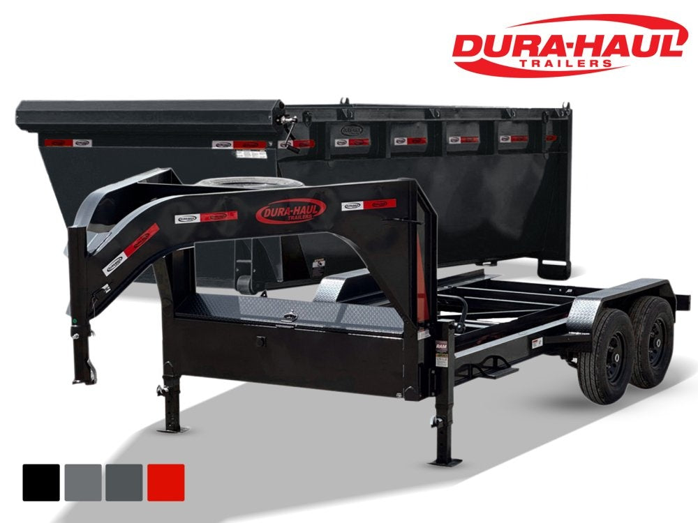 Dura Haul 14' GN Roll off Bundle (2) 7k Axles + 1 Bin w/ 4' Walls 10756