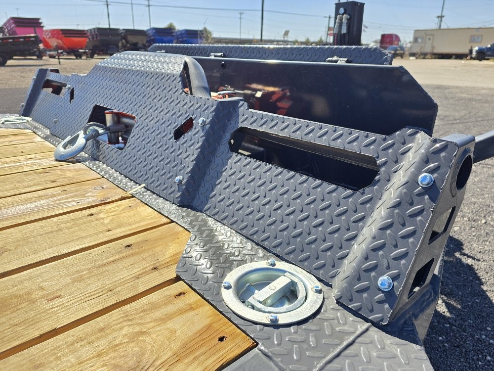 EHZ 20' x 83" BP EQUIPMENT TRAILER (2) 7K Axles, Mega Ramps, 14 Ply Tires - Low Profile Equipment Trailers - TrailerSwap