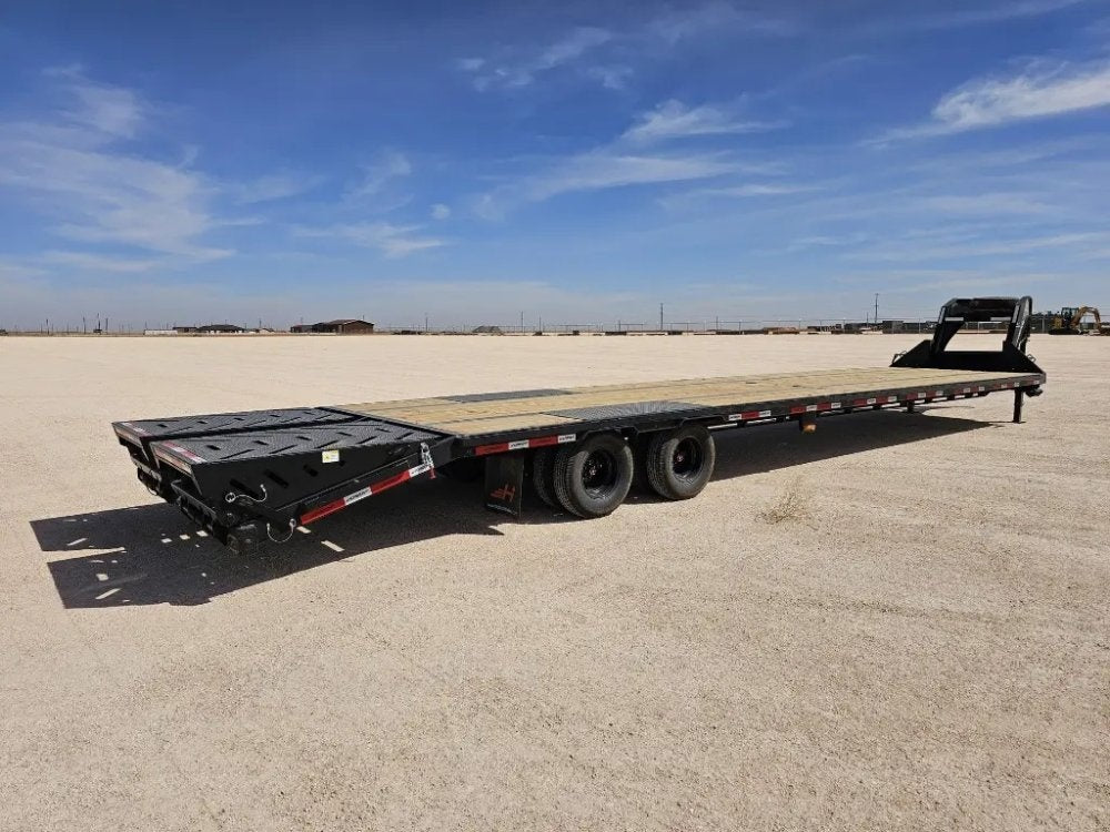 40' Horizon FHZ Gooseneck Dual Wheel Deckover Trailer Mega Ramps - (2) 12K Axles 13073