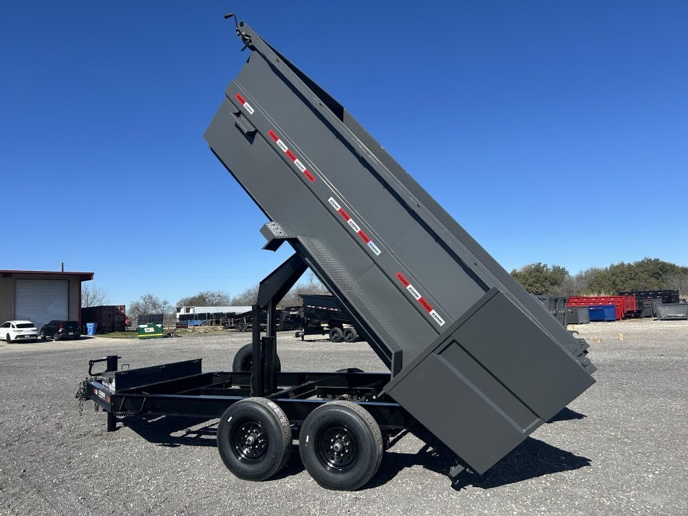 14' Stryker SDT Bumper Pull Dump Trailer 48" Side Walls - (2) 7k Axles 3928
