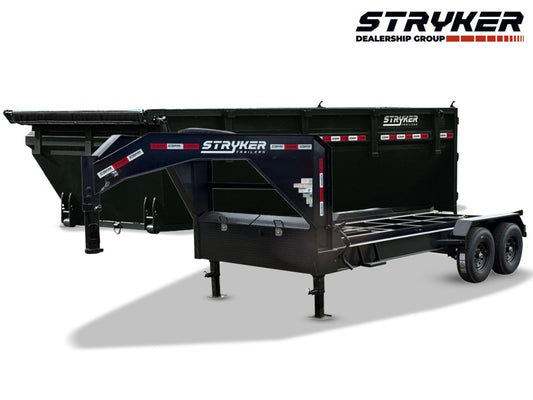 Stryker 16' GN Roll off Bundle (2) 7k Axles + 1 Bin w/ 4' Walls 2581-E