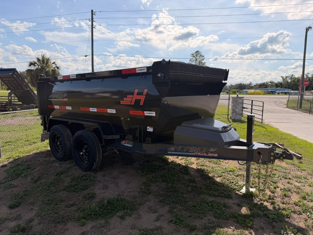 10' Horizon HZ5 Bumper Pull Dump Trailer 36" Side Walls - (2) 3.5K Axles 016519