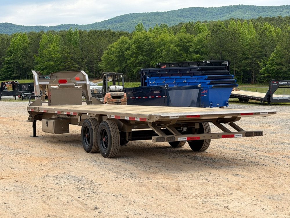 28' Horizon FTS Gooseneck Hydraulic Deckover Tilt Trailer - (2) 10K Axles 016542