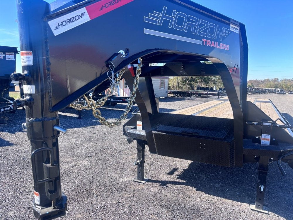 40' FHZ Gooseneck Deckover (2) 10K Axles Straight Deck 12350