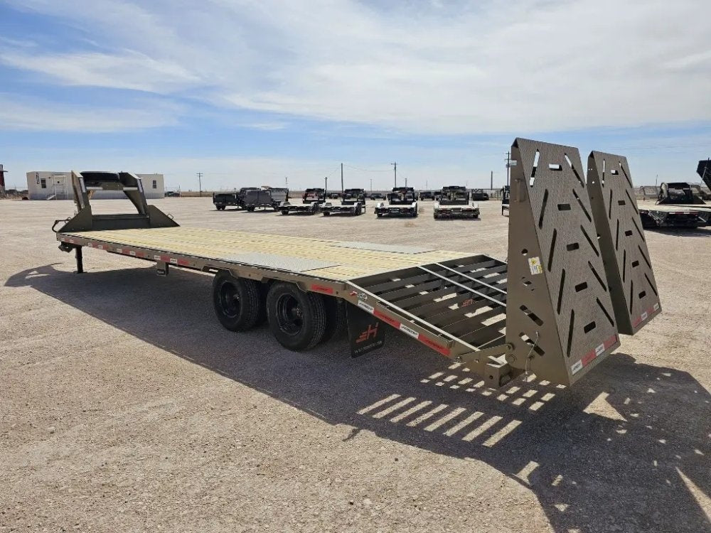 30' Horizon FHZ Gooseneck Dual Wheel Deckover Trailer Mega Ramps - (2) 10K Axles 16432