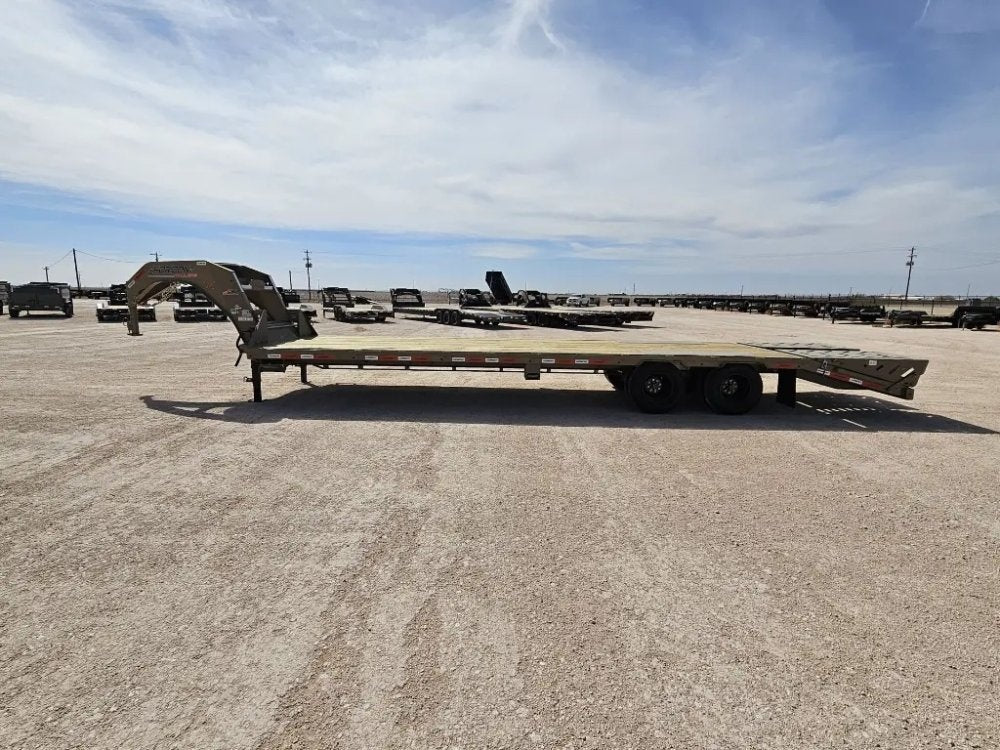 30' Horizon FHZ Gooseneck Dual Wheel Deckover Trailer Mega Ramps - (2) 10K Axles 16432