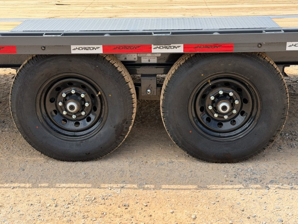 36' Horizon FTZ Gooseneck Hotshot Non-CDL Deckover Trailer Mega Ramps - (2) 7k Axles 16234