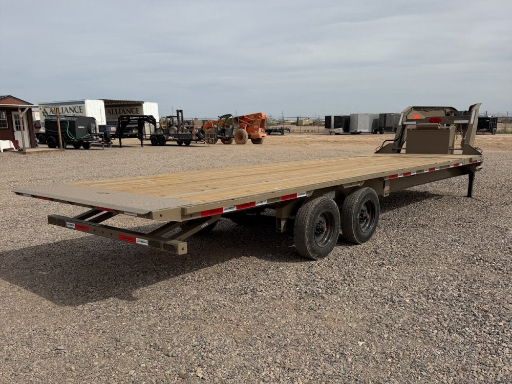 28' Horizon FTS Gooseneck Hydraulic Deckover Tilt Trailer - 10K Axles 016527