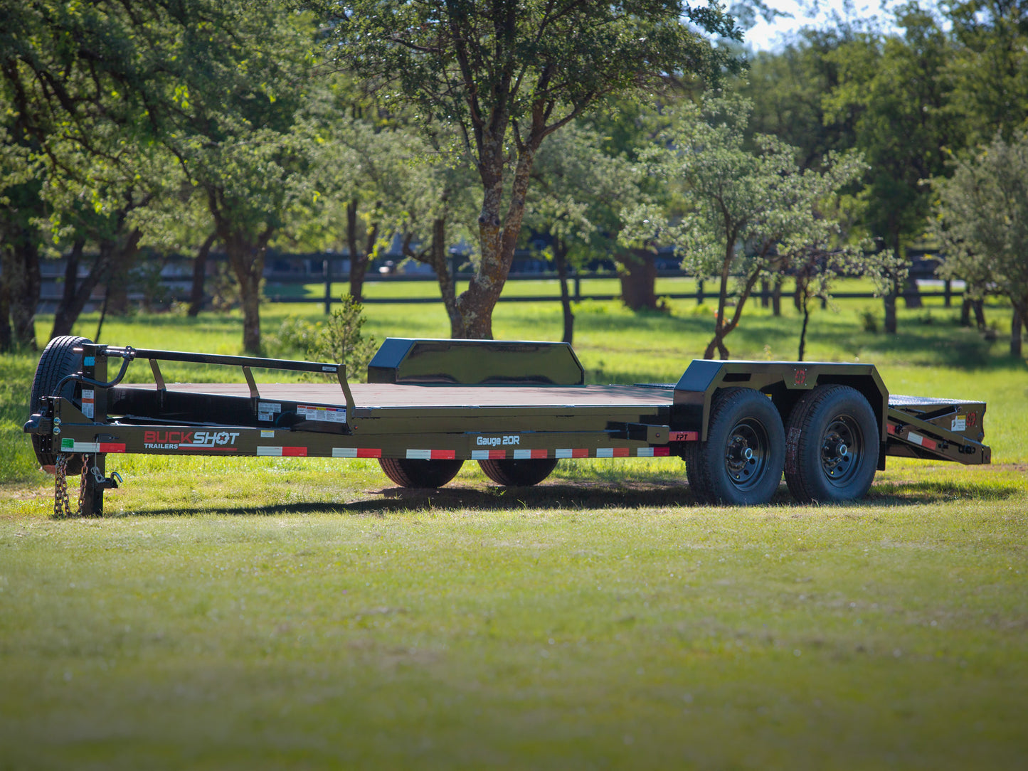 Buckshot Gauge Bumper Pull Equipment Trailer