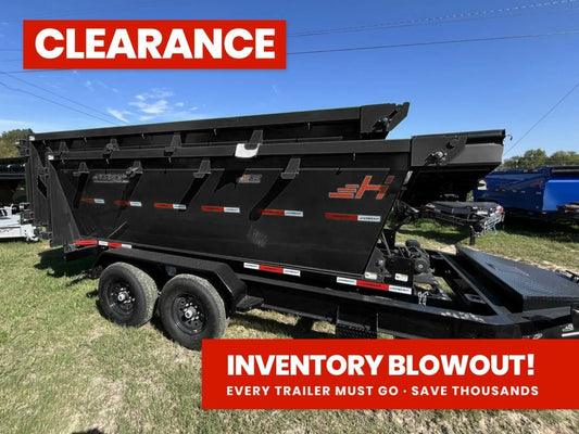 Horizon 14' RDZ BP Roll off Bundle (2) 7k Axles + 2 Bins w/ 4' Walls - Roll Off Packages - RO 14' Bumper Pull - TrailerSwap