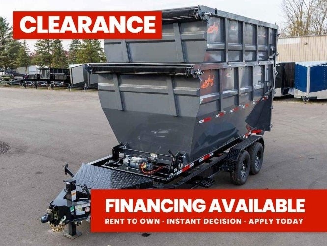 Horizon 14' RDZ BP Roll off Bundle (2) 7k Axles + 2 Bins w/ 6' Walls - Roll Off Packages - RO 14' Bumper Pull - TrailerSwap