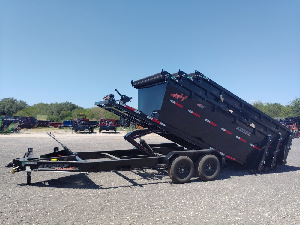 Horizon 14' RDZ BP Roll off Bundle (2) 7k Axles + 3 Bins w/ 4' Walls - Roll Off Packages - RO 14' Bumper Pull - TrailerSwap