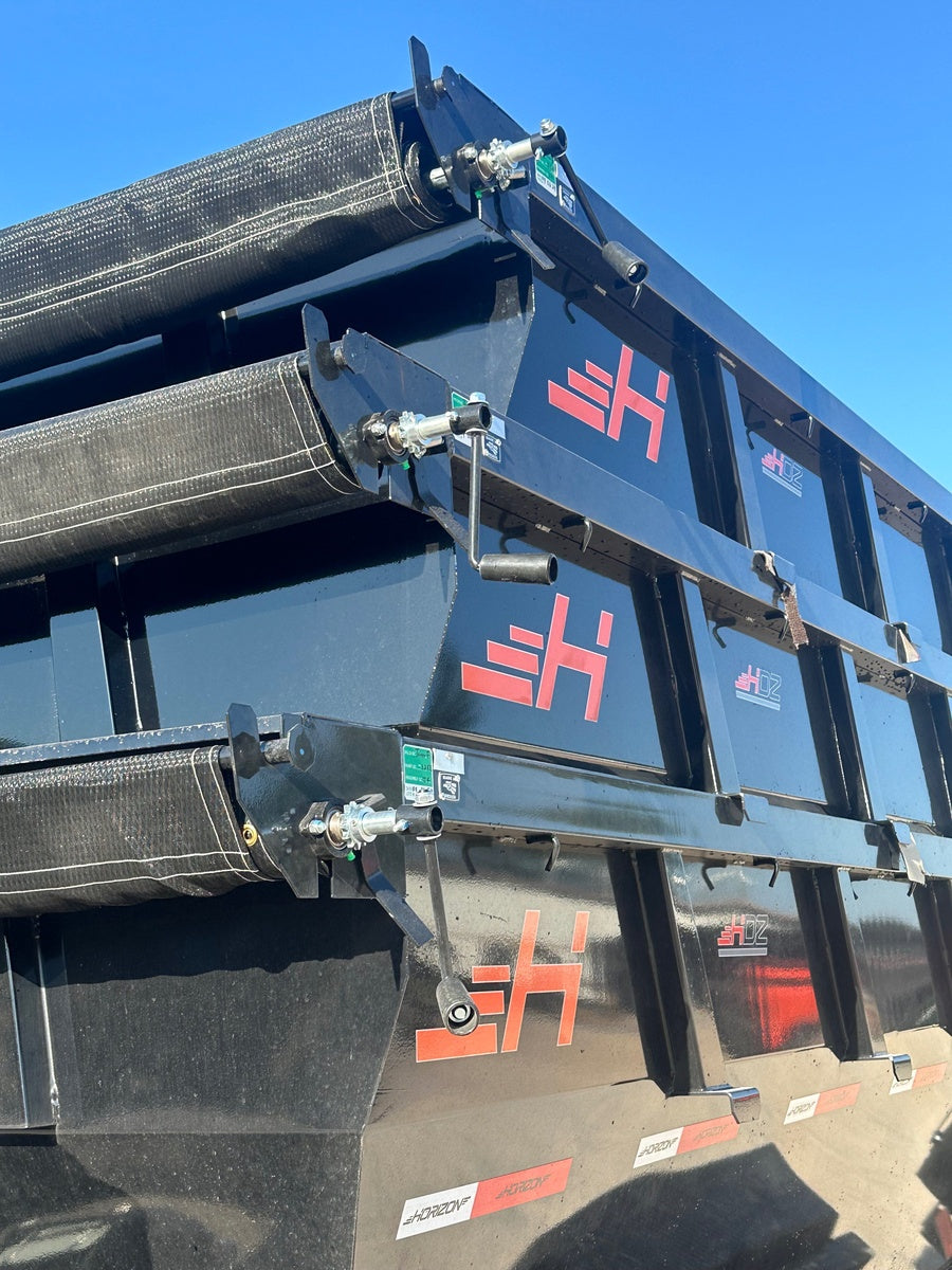 Horizon 14' RDZ BP Roll off Bundle (2) 7k Axles + 3 Bins w/ 4' Walls HZN14BP7K4FTEDZ3BLKTX - Ghost ROP - Stryker Dealership Group