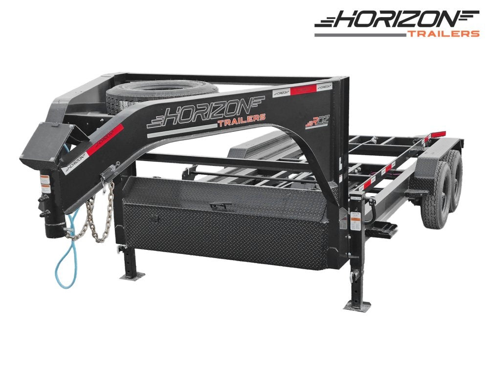 Horizon 14' RDZ GN Roll Off Base 2 - 7k Axles - Roll Off Base Trailer - RO 14' Gooseneck - TrailerSwap