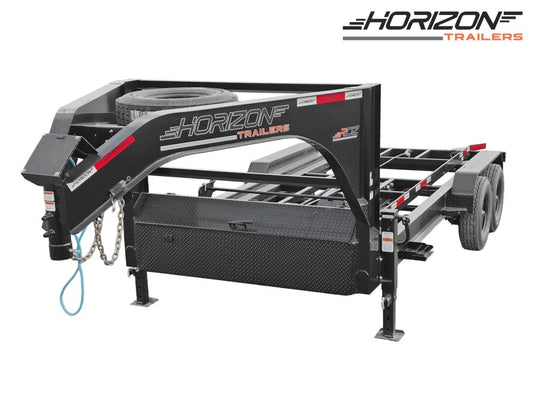 Horizon 14' RDZ GN Roll Off Base 2 - 7k Axles - Roll Off Base Trailer - RO 14' Gooseneck - TrailerSwap