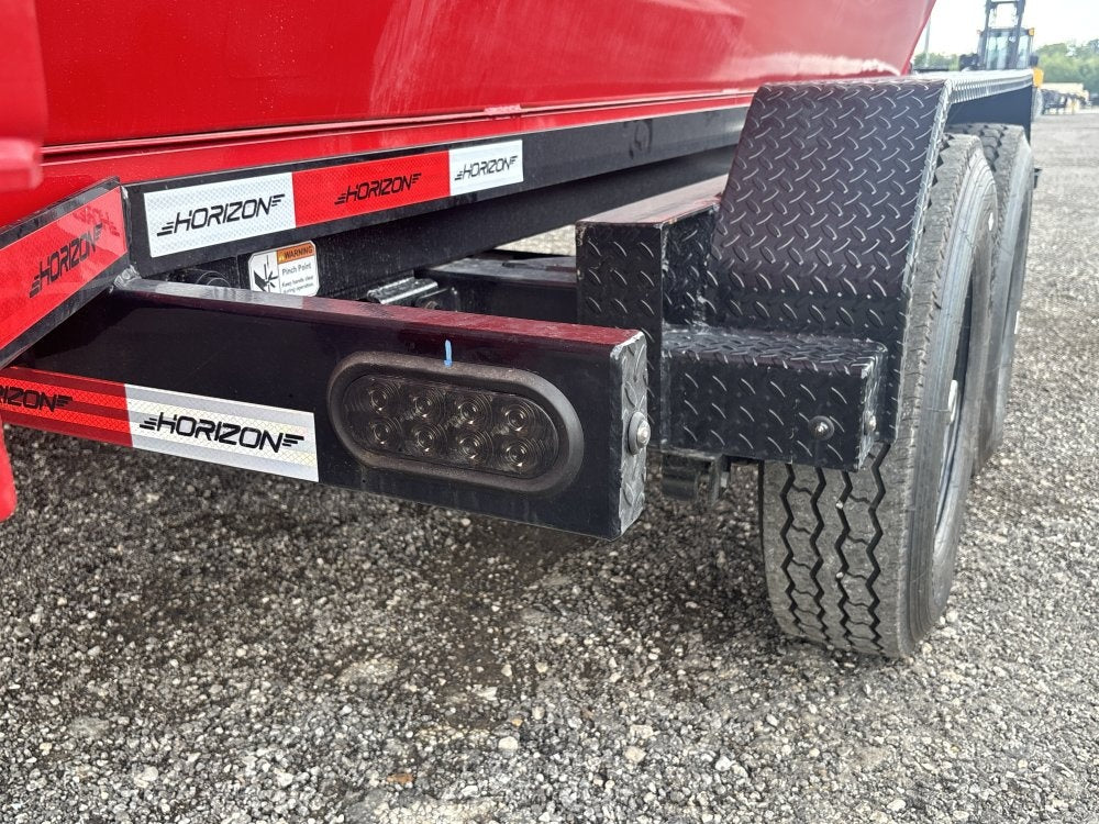 Horizon 14' RDZ GN Roll off Bundle (2) 7k Axles + 1 Bins w/ 4' Walls - Roll Off Packages - RO 14' Gooseneck - TrailerSwap