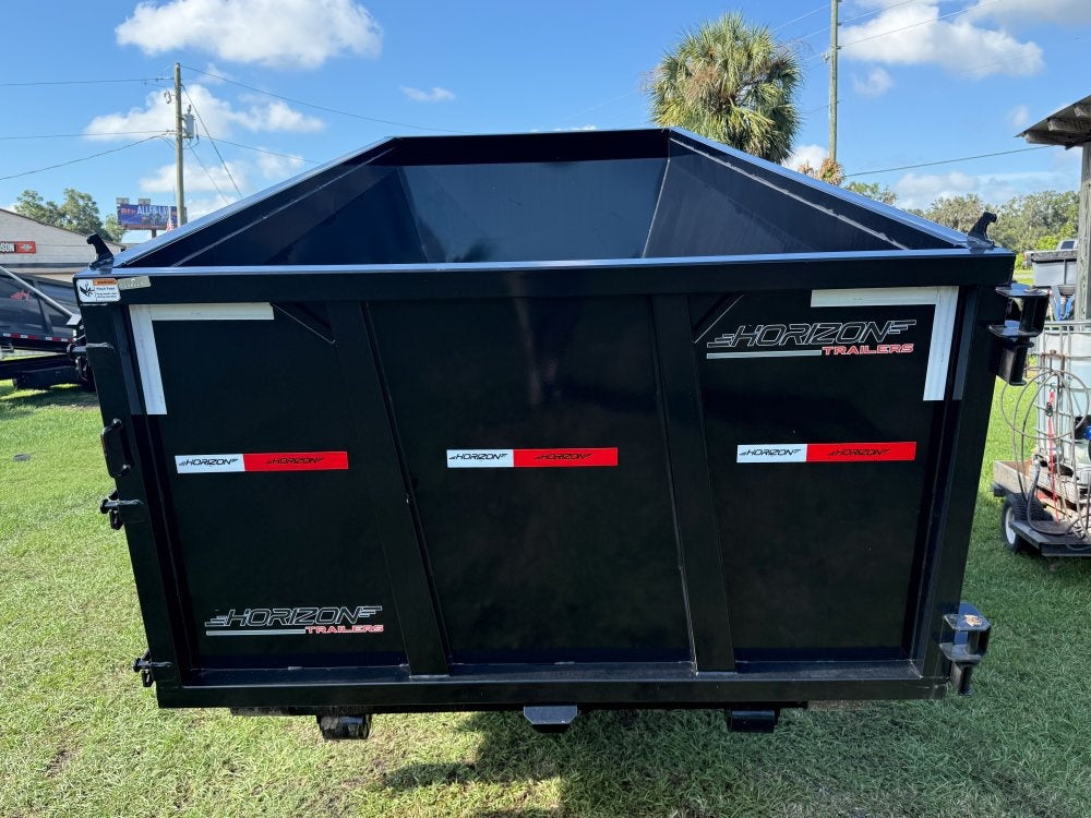 Horizon 14' RDZ GN Roll off Bundle (2) 7k Axles + 2 Bins w/ 4' Walls - Roll Off Packages - RO 14' Gooseneck - TrailerSwap