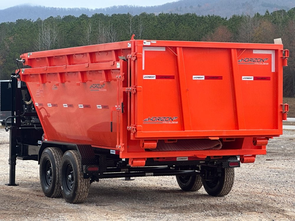 Horizon 14' RDZ GN Roll off Bundle (2) 7k Axles + 2 Bins w/ 4' Walls - Roll Off Packages/RO 14' Gooseneck - Stryker Dealership Group