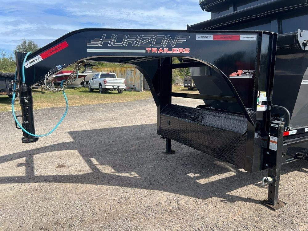 Horizon 14' RDZ GN Roll off Bundle (2) 7k Axles + 3 Bins w/ 4' Walls HZN14GN7K4FTEDZ3GrayAL - Ghost ROP - Stryker Dealership Group