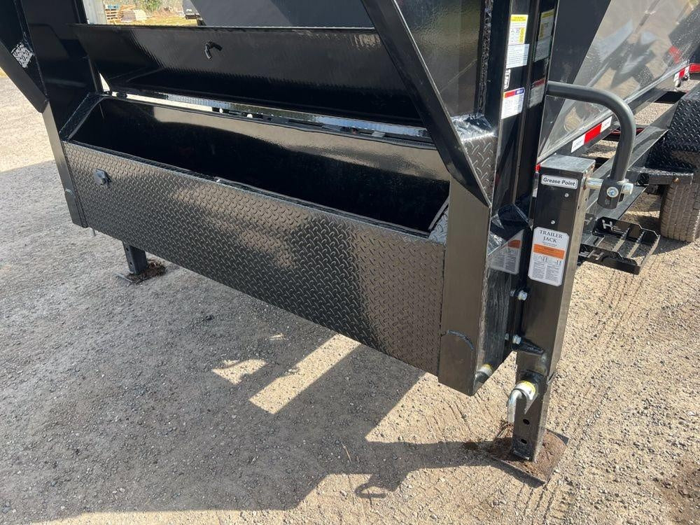 Horizon 14' RDZ GN Roll off Bundle (2) 7k Axles + 3 Bins w/ 4' Walls HZN14GN7K4FTEDZ3GrayTX - Ghost ROP - Stryker Dealership Group