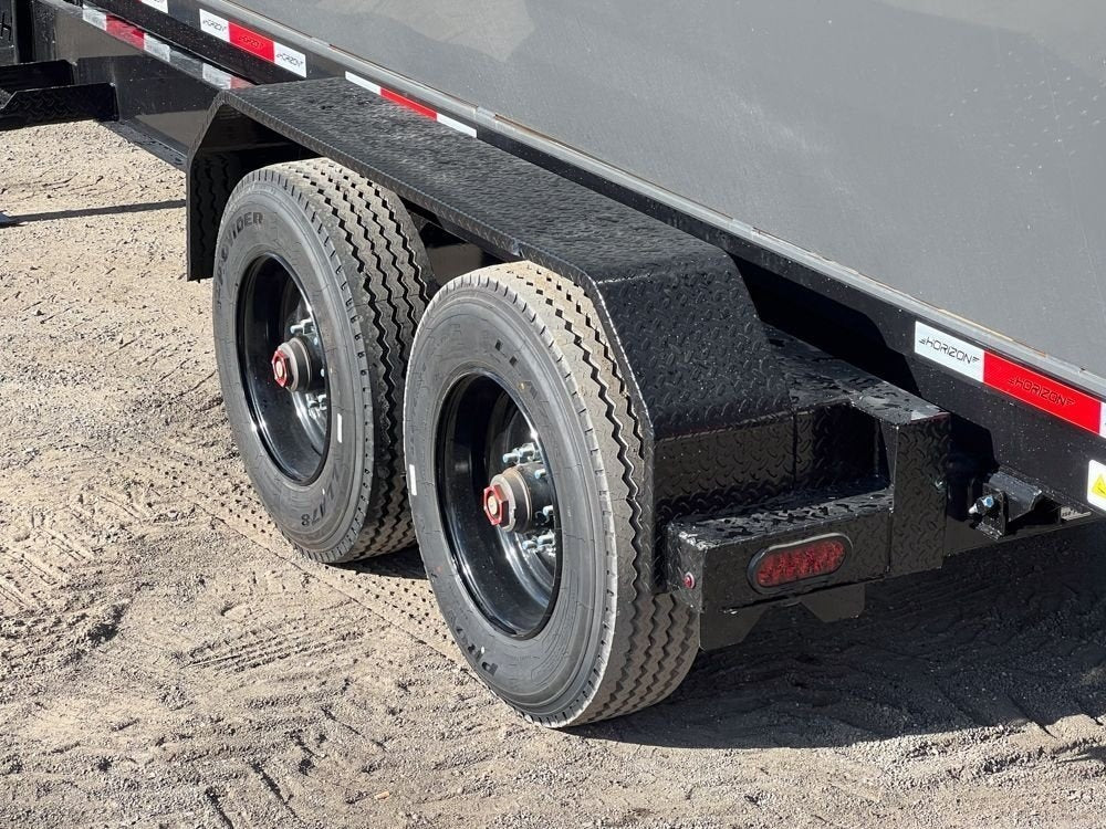 Horizon 16' HRD GN Roll off Bundle (2) 10k Axles + 2 Bins w/ 6' Walls - Roll Off Packages - RO 16' Gooseneck - TrailerSwap