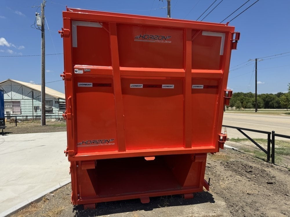 Horizon 16' HRD GN Roll off Bundle (2) 10k Axles + 2 Bins w/ 6' Walls - Roll Off Packages - RO 16' Gooseneck - TrailerSwap