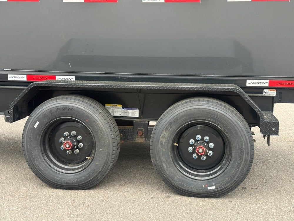 Horizon 16' HRD GN Roll off Bundle (2) 10k Axles + 3 Bins w/ 4' Walls - Roll Off Packages - RO 16' Gooseneck - TrailerSwap
