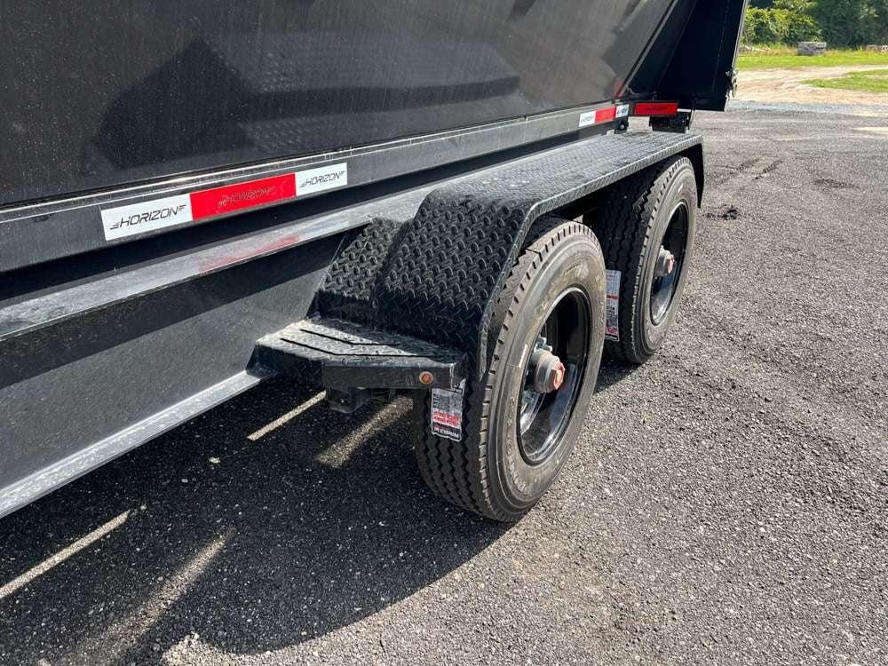 Horizon 16' HRD GN Roll off Bundle (2) 10k Axles + 2 Bins w/ 6' Walls HZN16GN10K6FTEDZ3BLKAL - Ghost ROP - Stryker Dealership Group