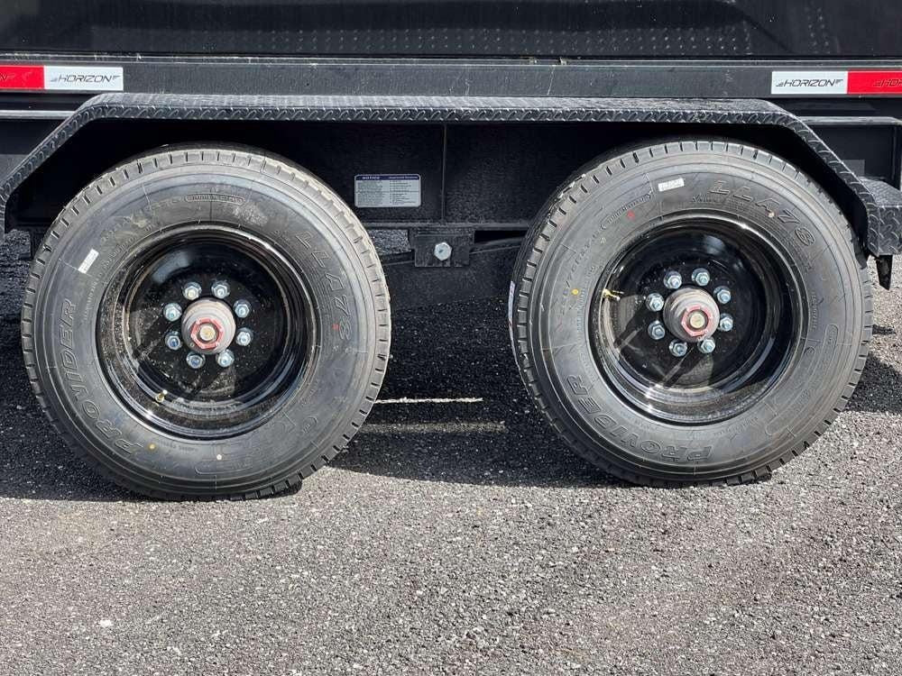Horizon 16' HRD GN Roll off Bundle (2) 10k Axles + 2 Bins w/ 6' Walls HZN16GN10K6FTEDZ3BLKAL - Ghost ROP - Stryker Dealership Group